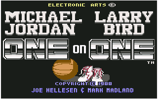 Jordan Vs Bird: One On One screenshot 2 for Commodore 64